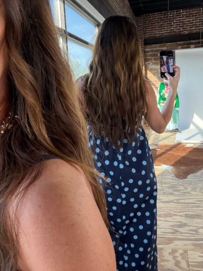 LUNA POLKA DOT MAXI DRESS