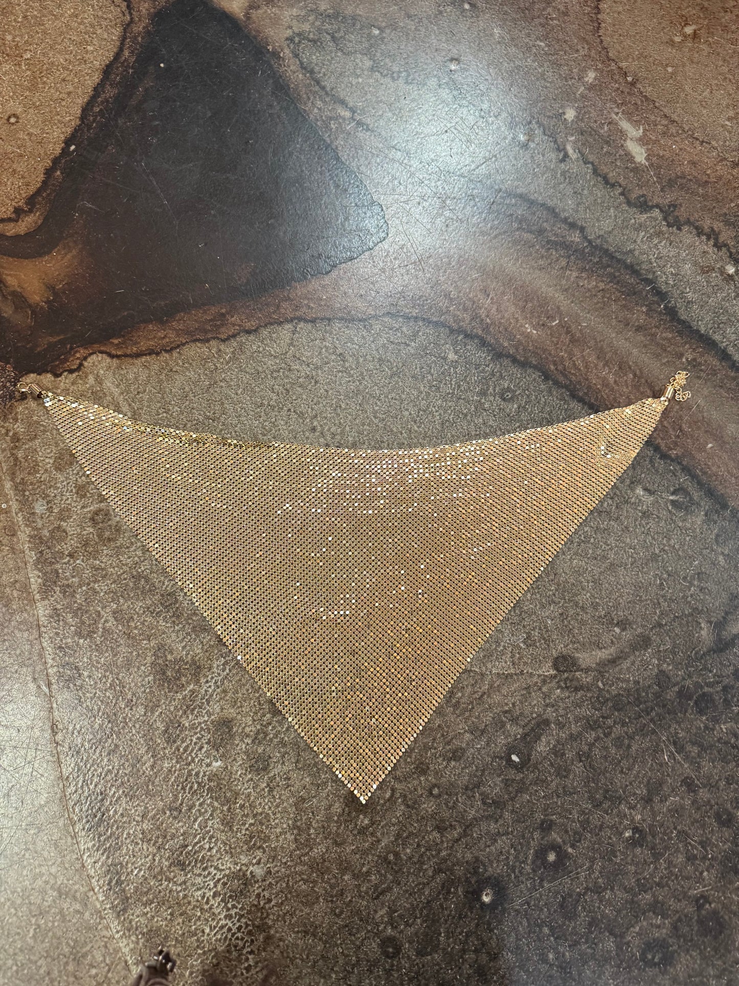 BANDANA SCARF CHAIN NECKLACE X GOLD
