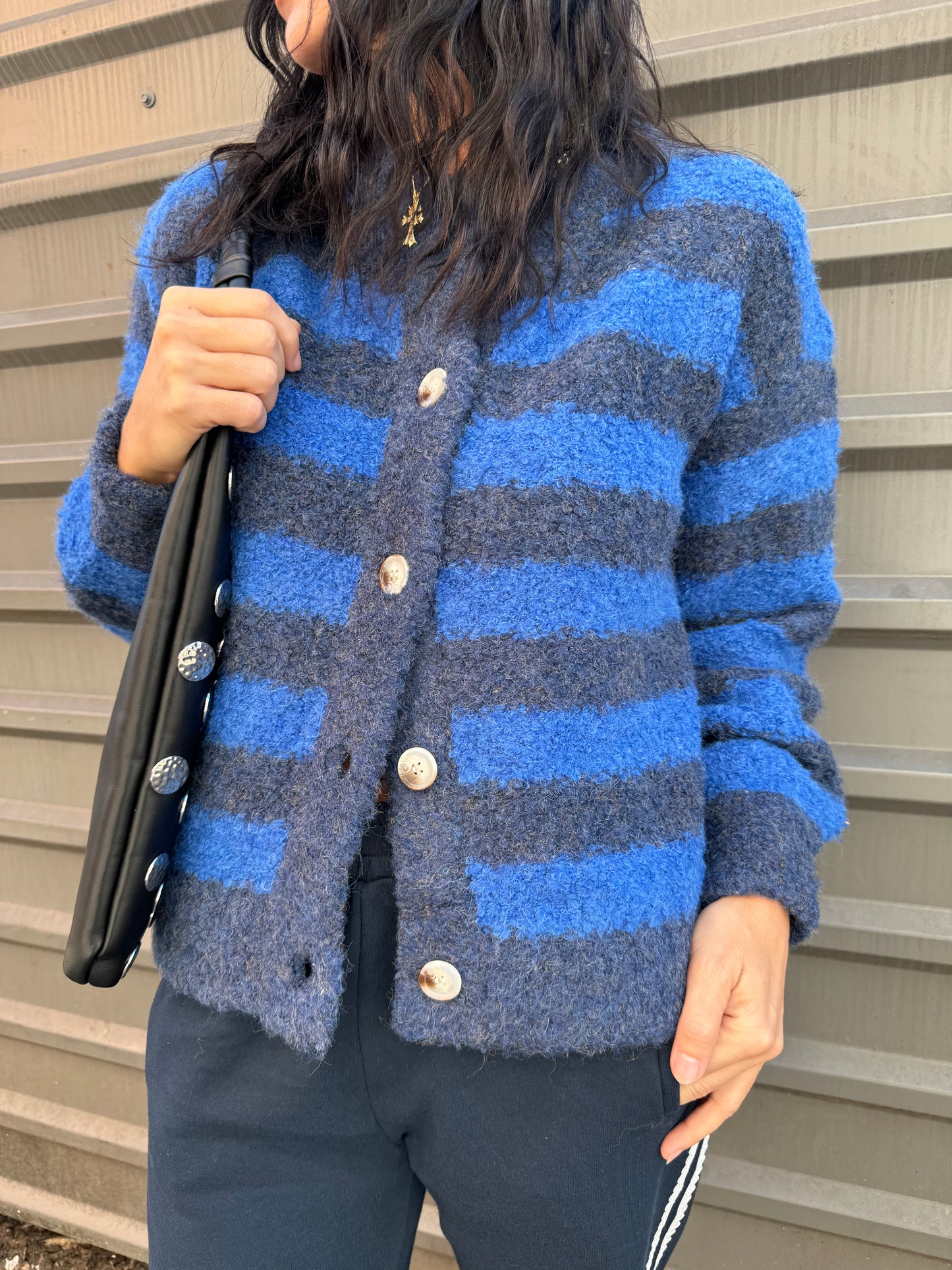 BOLD STRIPE CARDIGAN