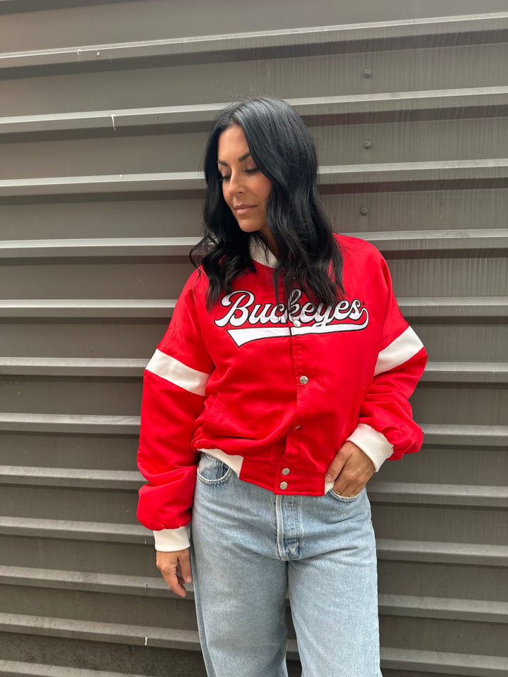 THE OHIO STATE UNIVERSITY VARSITY BOMBER JACKET