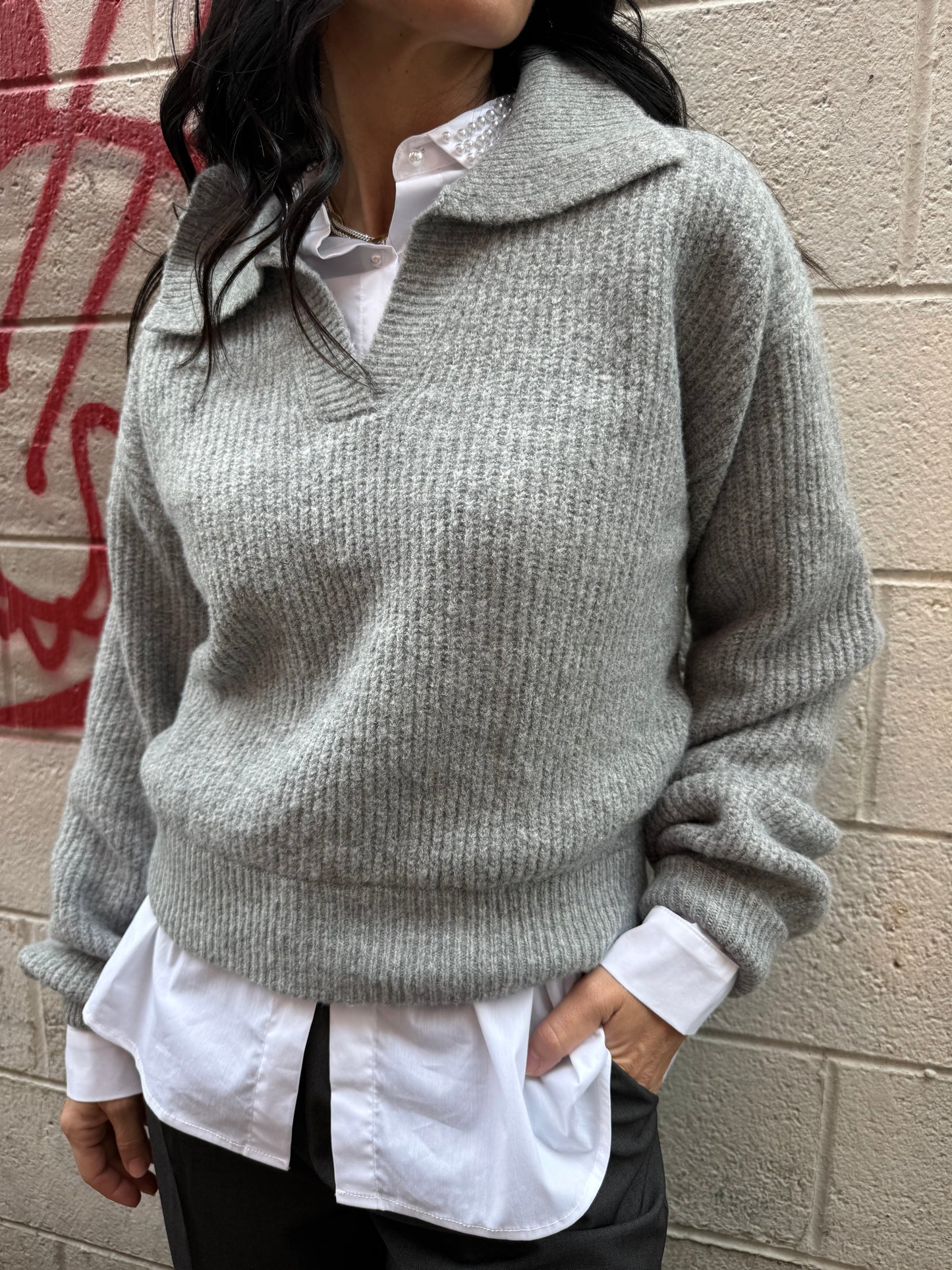 POLLY POLO SWEATER