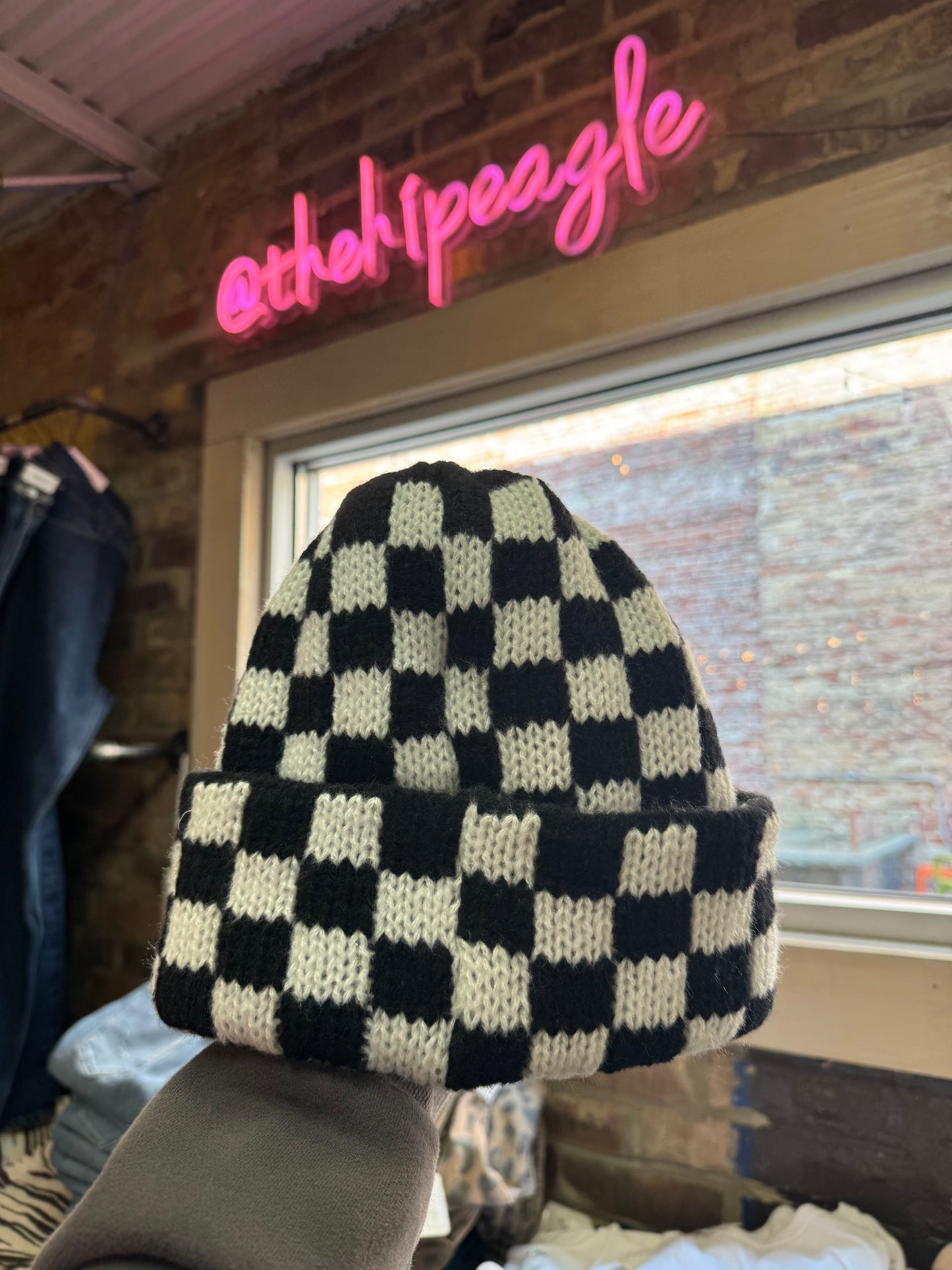 CHECKERED BEANIES