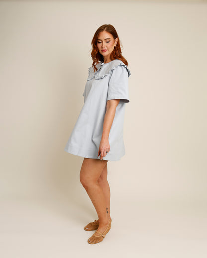 DARLING MINI DRESS X BLUE