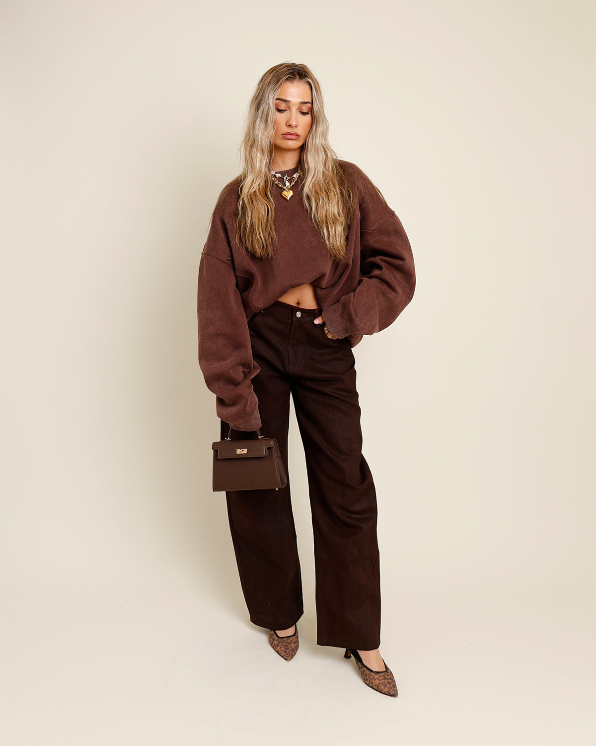 LINE + DOT CHELSEA PANT IN BORDEAUX