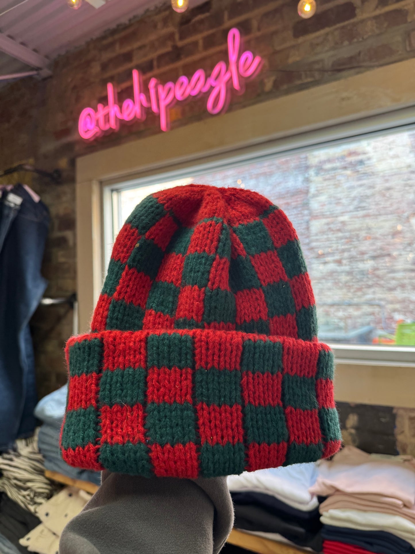 CHECKERED BEANIES