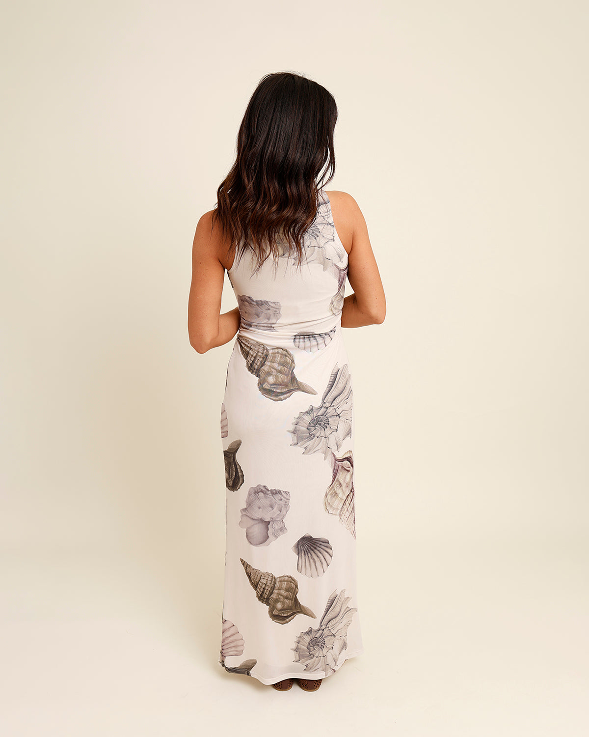 COQUILLE MESH MAXI DRESS