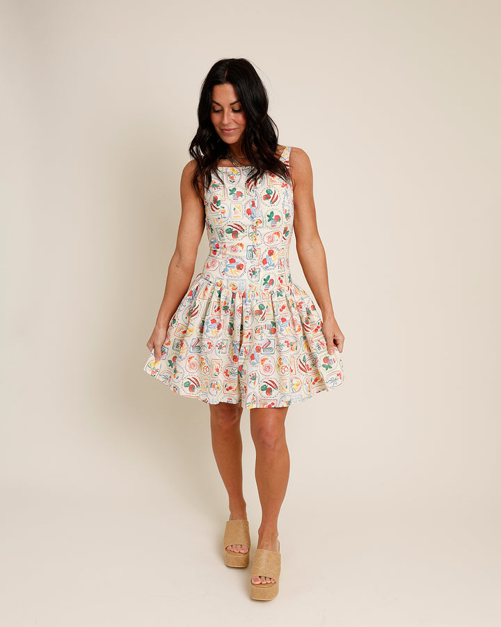 FRESHLY PICKED DROP-WAIST MINI DRESS