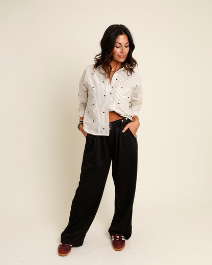 LAID-BACK LUXE SWEATPANTS X BLACK