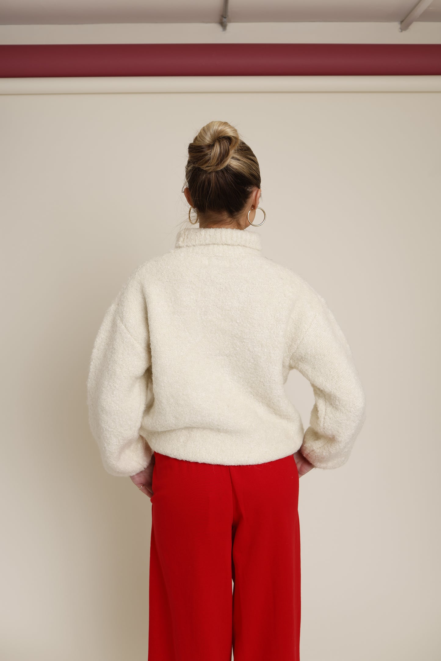 BLIZZARD BOUCLE TURTLENECK SWEATER