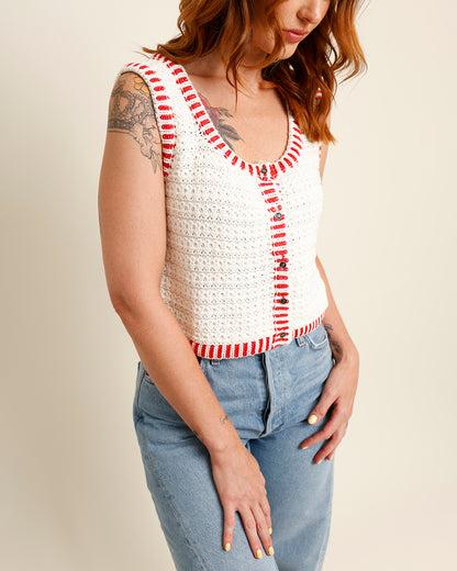 CHERRY KNIT TOP