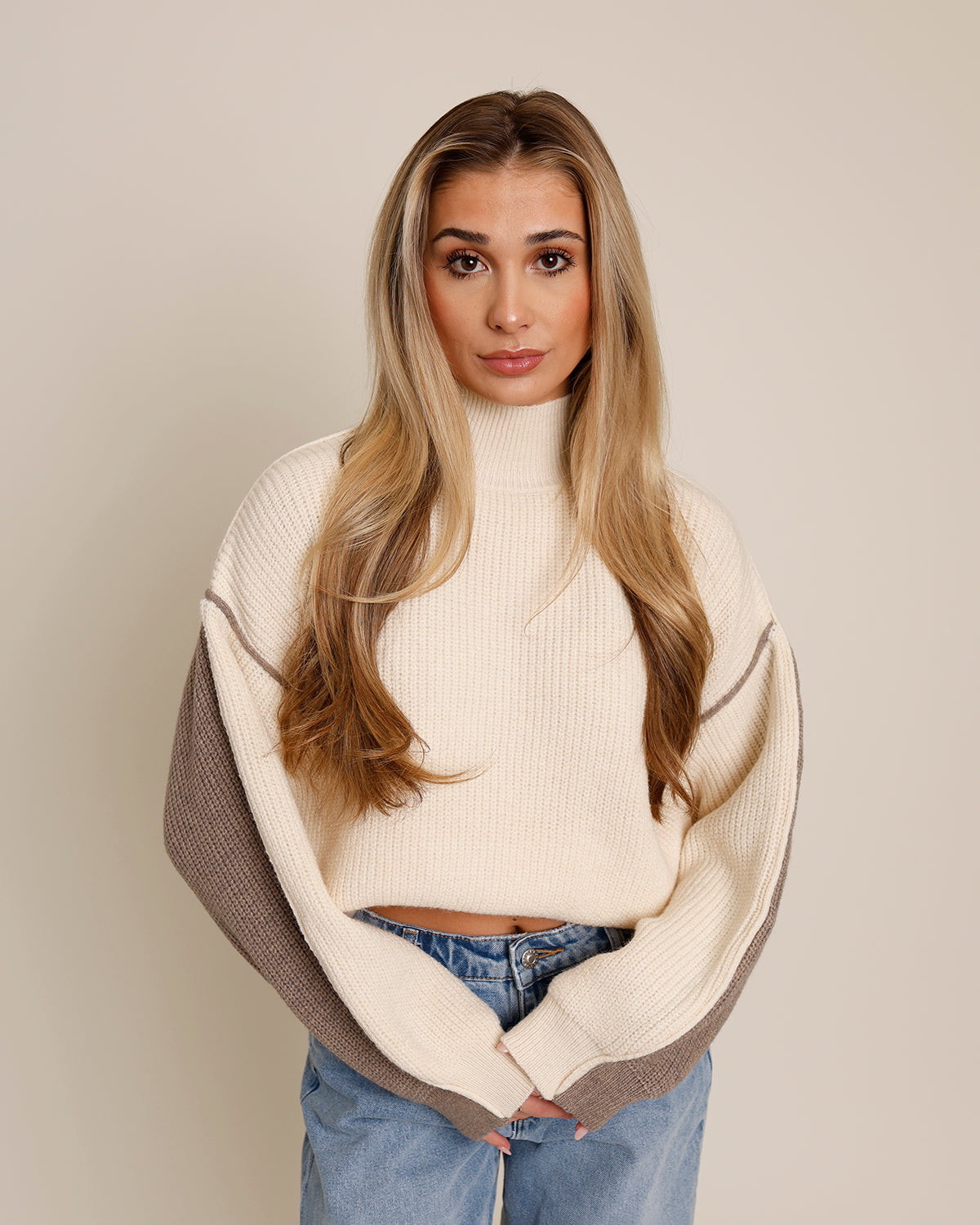 GEMINI MOCK NECK SWEATER