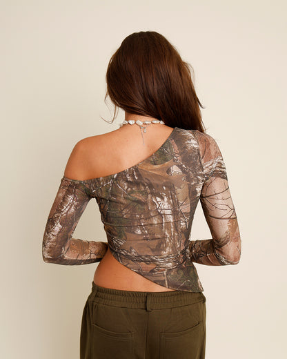 ON THE HUNT OFF THE SHOULDER TOP