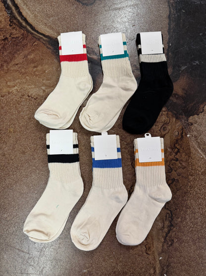 STRIPED CREW SOCKS