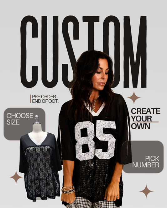 QB CUTIE SHEER LACE JERSEY X CUSTOM