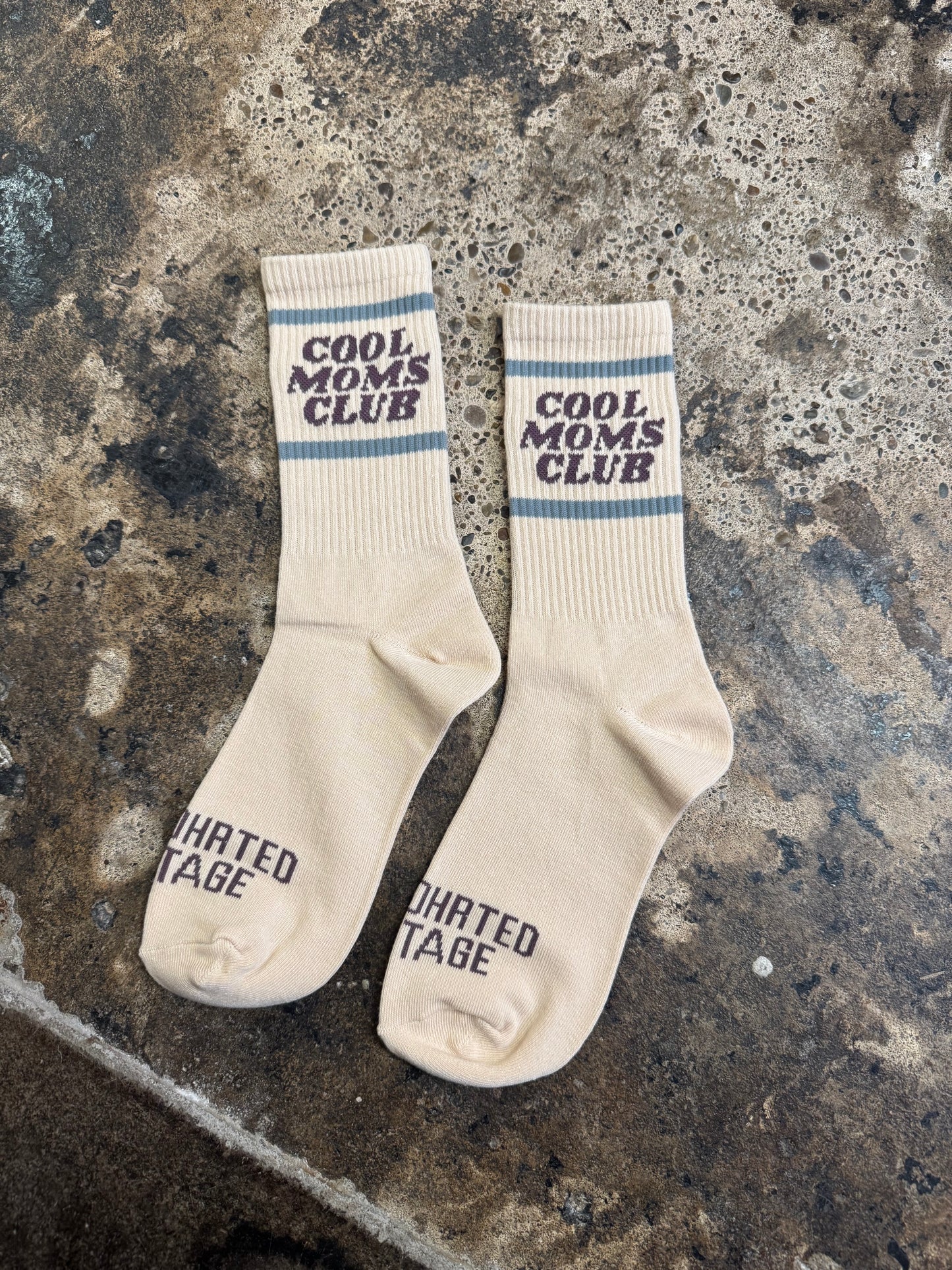 VINTAGE COOL MOMS CLUB CREW SOCKS