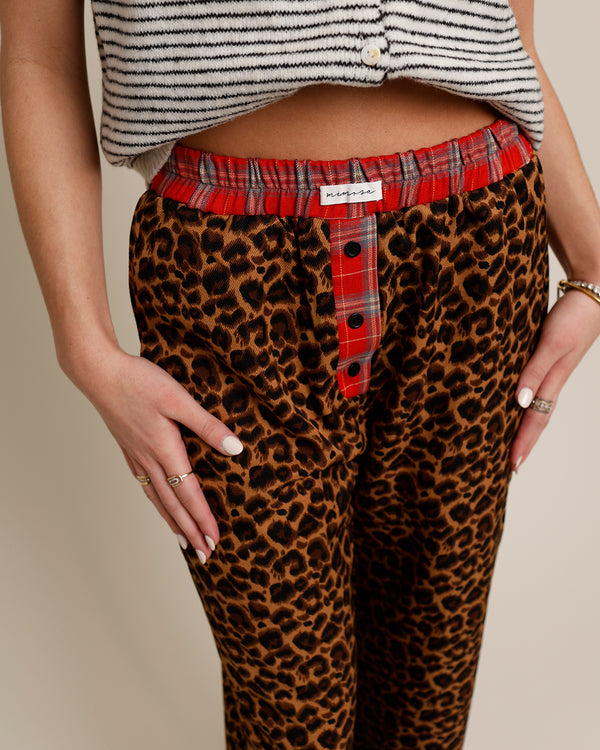 THIS KISS LEOPARD BOXER PANTS