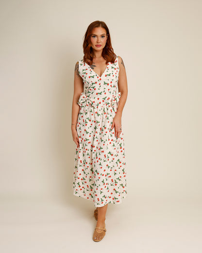SWEET PICKINS STRAWBERRY MIDI DRESS