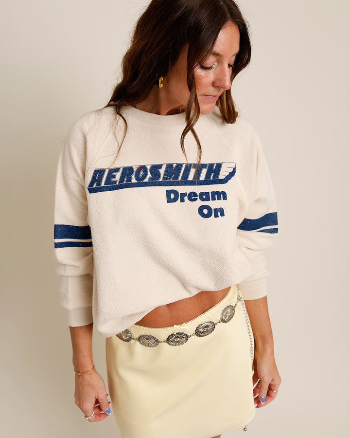 DAYDREAMER AEROSMITH DREAM ON REVERSE RAGLAN SWEATSHIRT