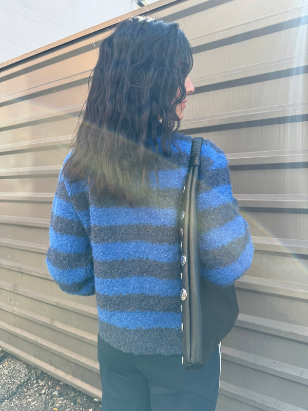 BOLD STRIPE CARDIGAN