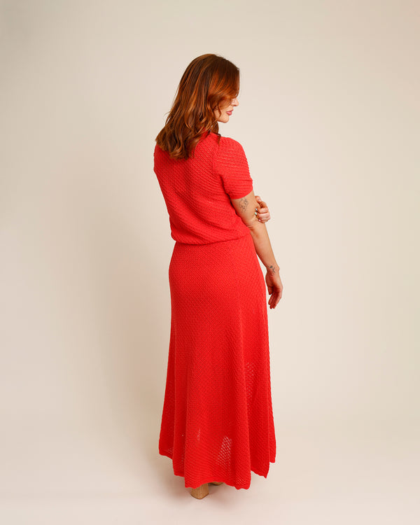 FRNCH AFFOUE MESH MAXI SKIRT