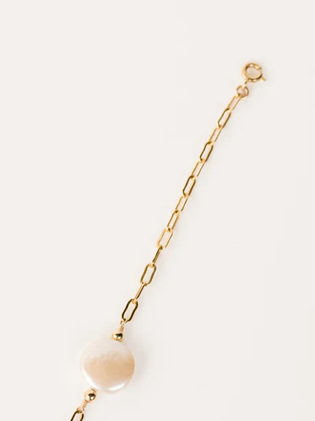 ABLE COIN PEARL GOLD-FILLED ESSENTIAL BRACELET