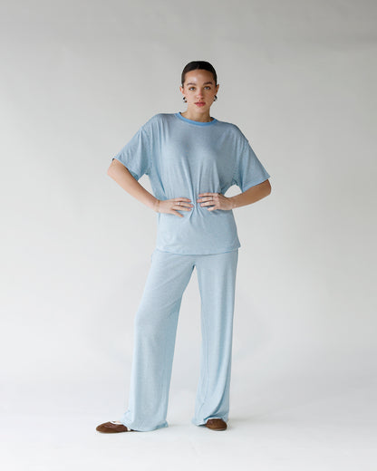 ALL DAY, EVERYDAY SHORT SLEEVE TEE X BLUE