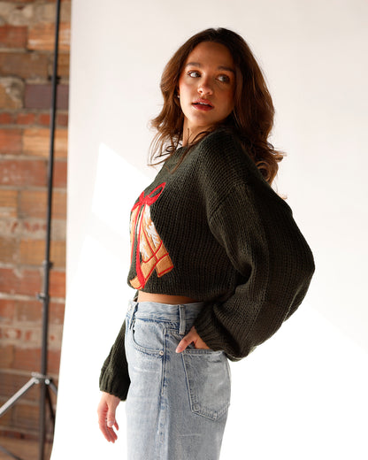 A COWGIRL'S CHRISTMAS KNIT SWEATER