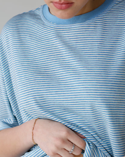 ALL DAY, EVERYDAY SHORT SLEEVE TEE X BLUE