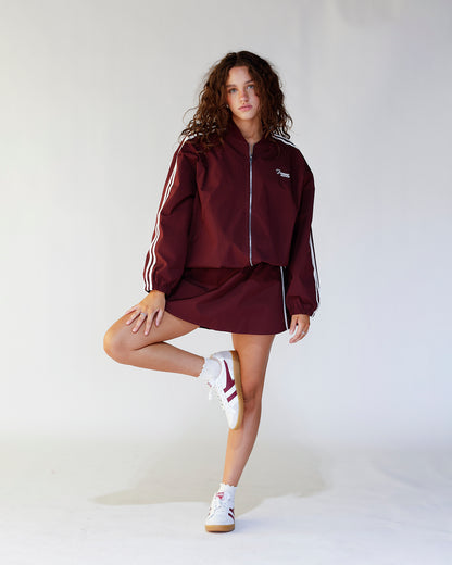 ON THE MOVE MAROON TRACK JACKET