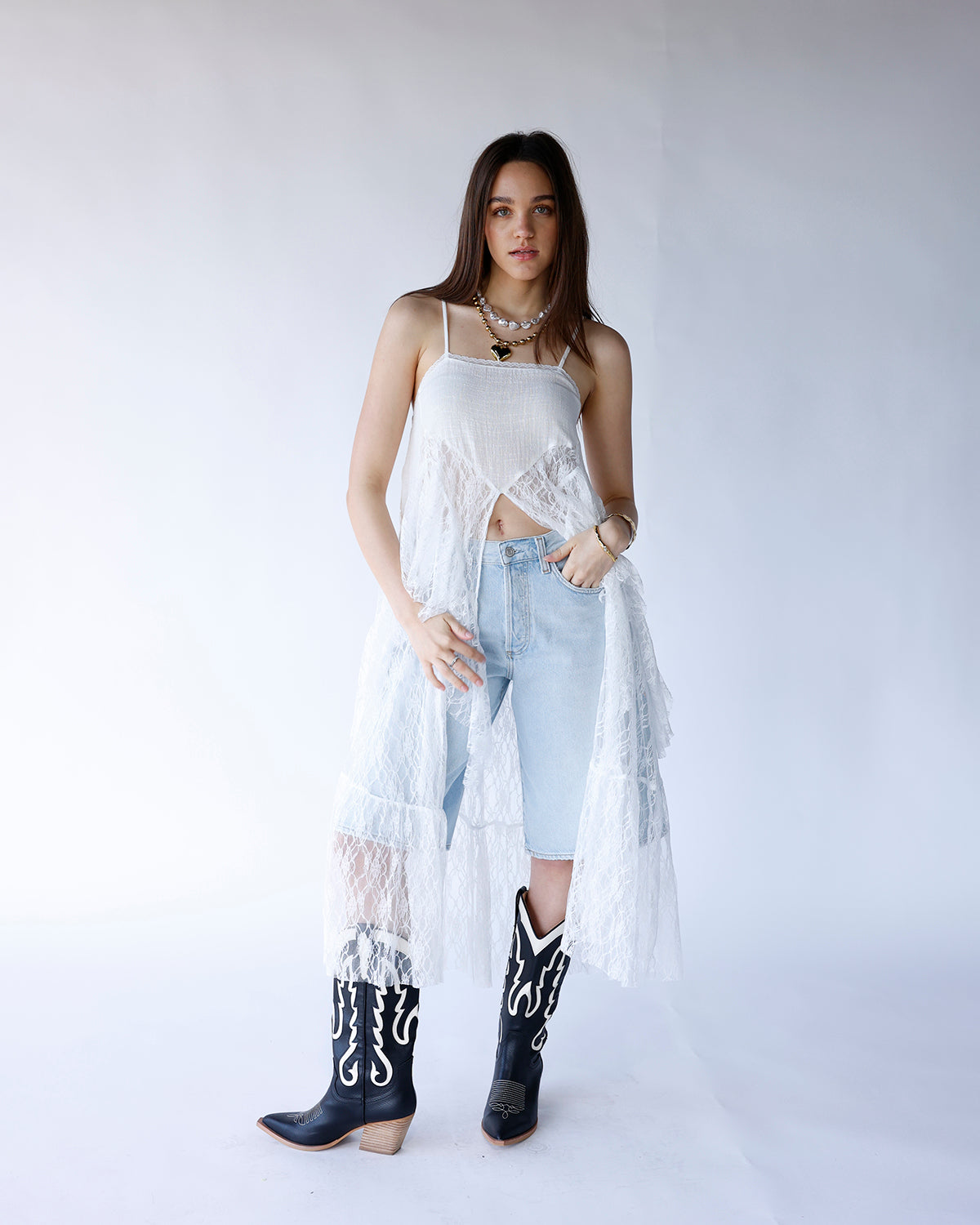 THE LACE CASCADE CAMI