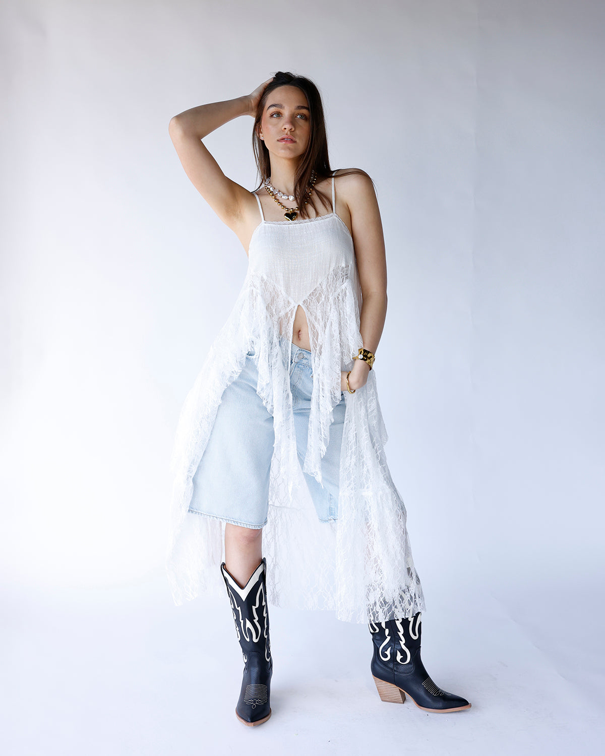 THE LACE CASCADE CAMI