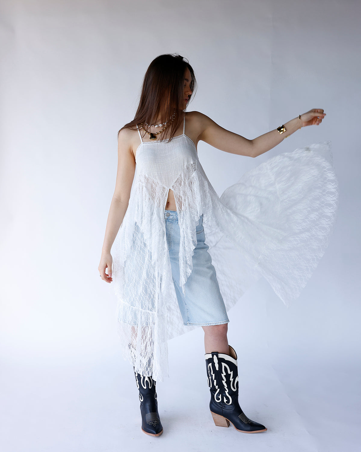 THE LACE CASCADE CAMI