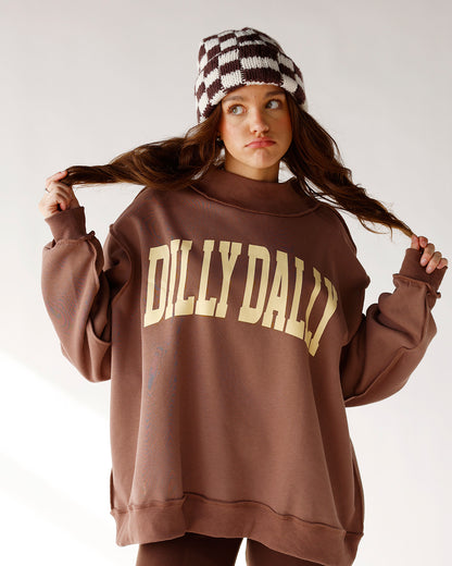 DILLY DALLY MOCK NECK SWEATSHIRT