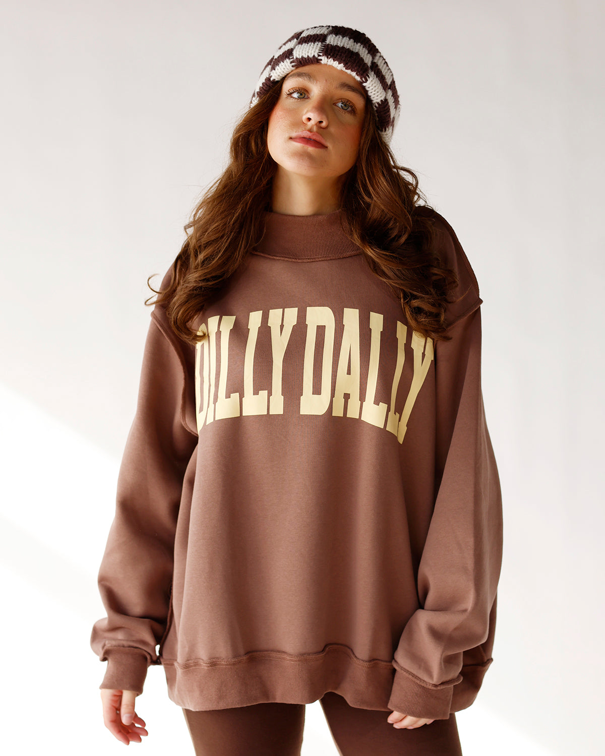DILLY DALLY MOCK NECK SWEATSHIRT