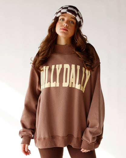 DILLY DALLY MOCK NECK SWEATSHIRT