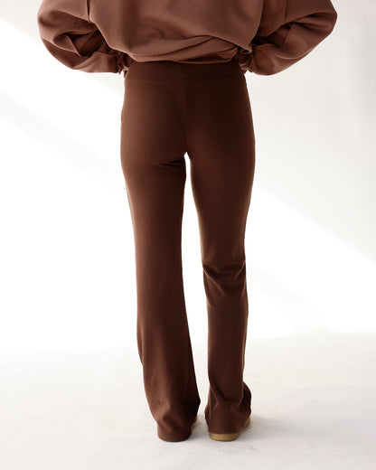 MAPLE MOCHA FLEECE LEGGINGS