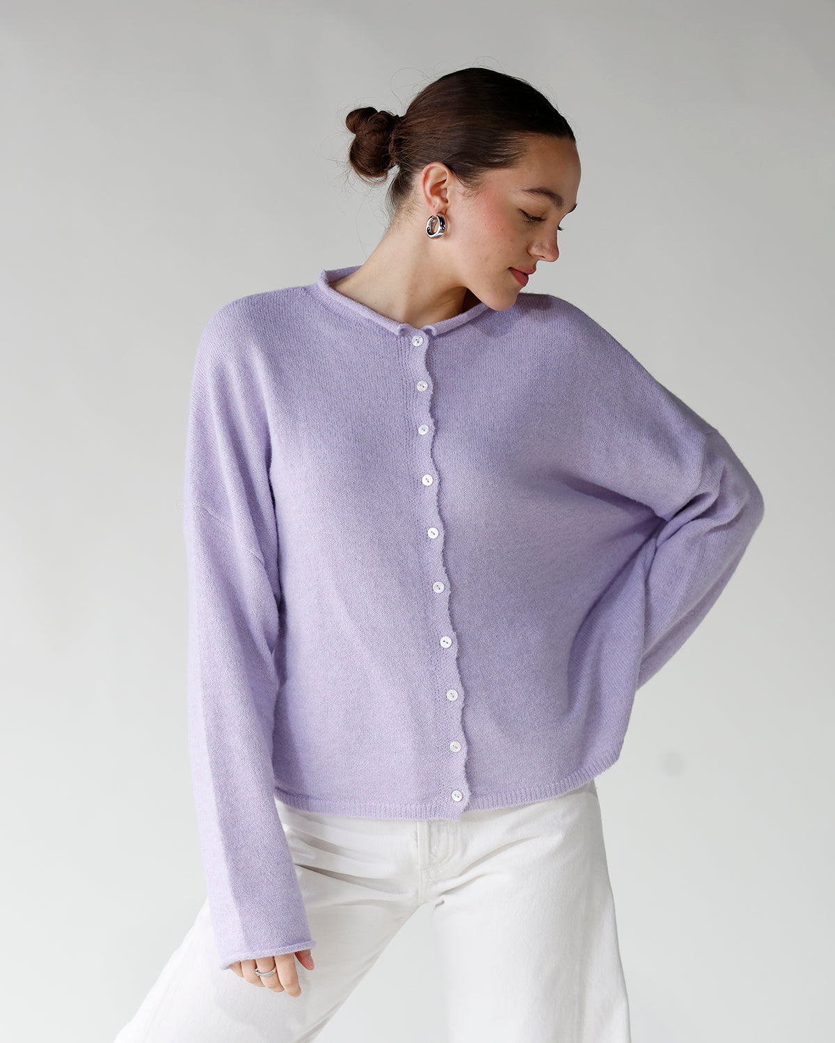 light purple cardigan women's everyday cardigan lavender purple cardigan