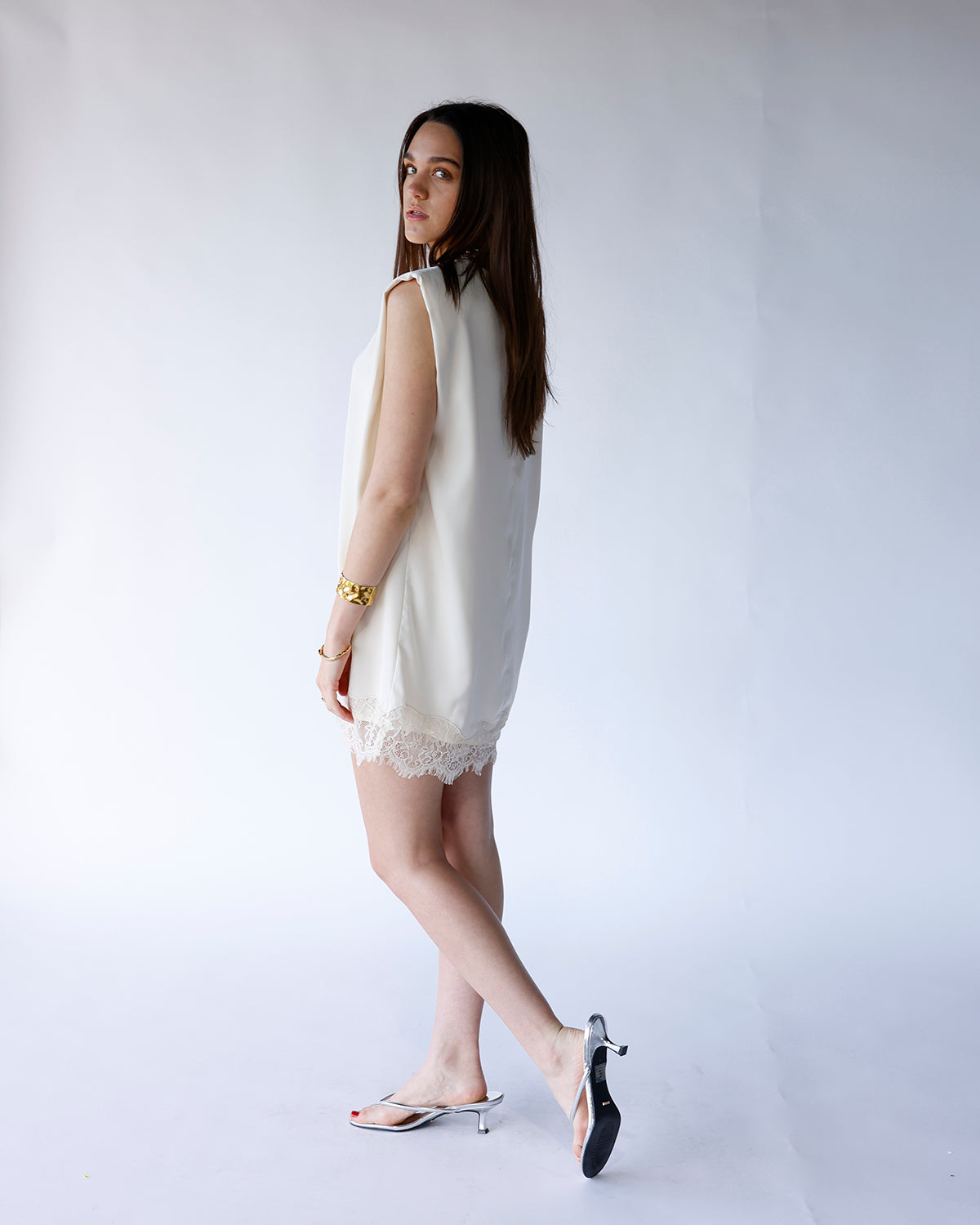 PEYTON LACE TRIM MINI DRESS