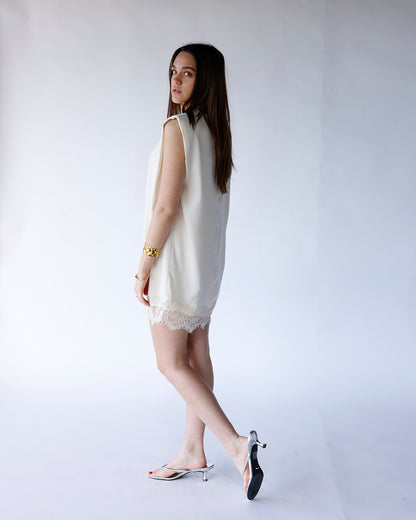 PEYTON LACE TRIM MINI DRESS