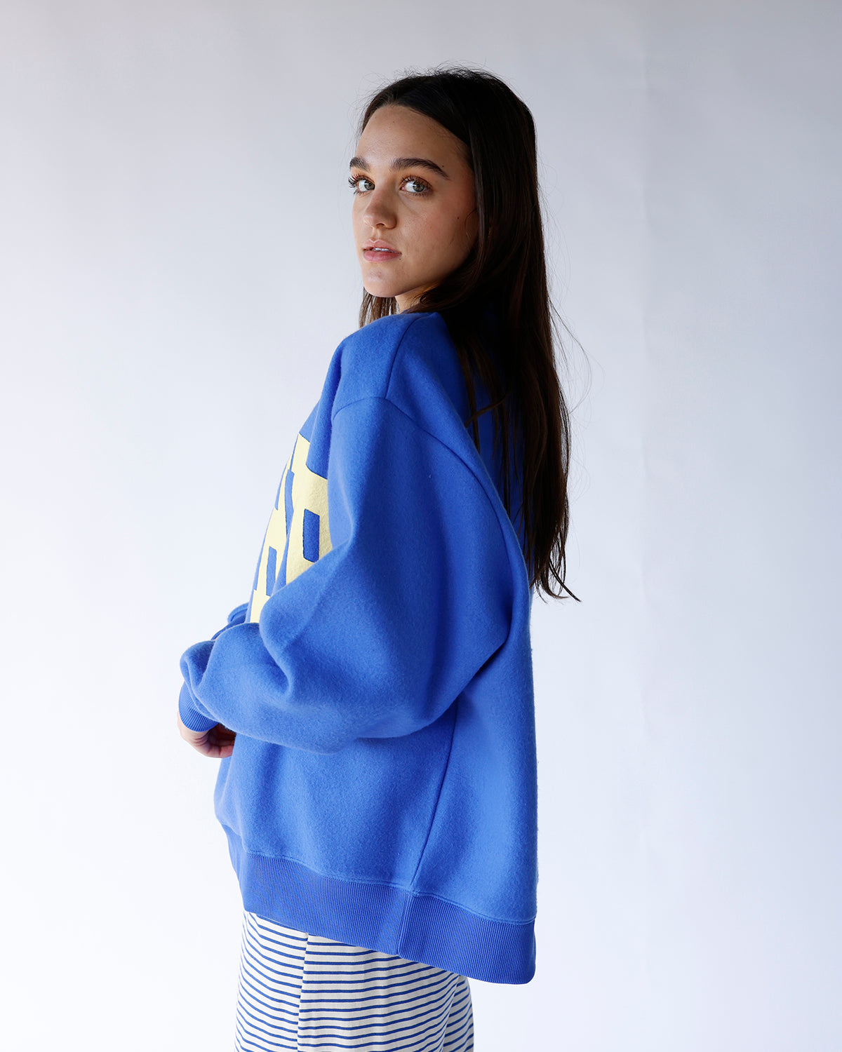 MOTHER REVERSIBLE MOCK NECK SWEATSHIRT