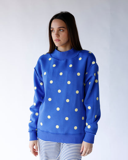 MOTHER REVERSIBLE MOCK NECK SWEATSHIRT