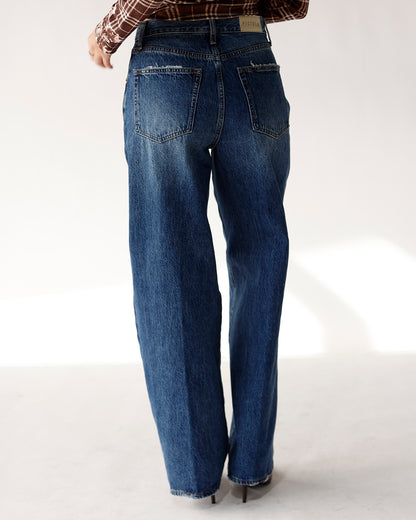 PISTOLA TATE HIGH RISE BOWED WIDE LEG JEAN X FULTON