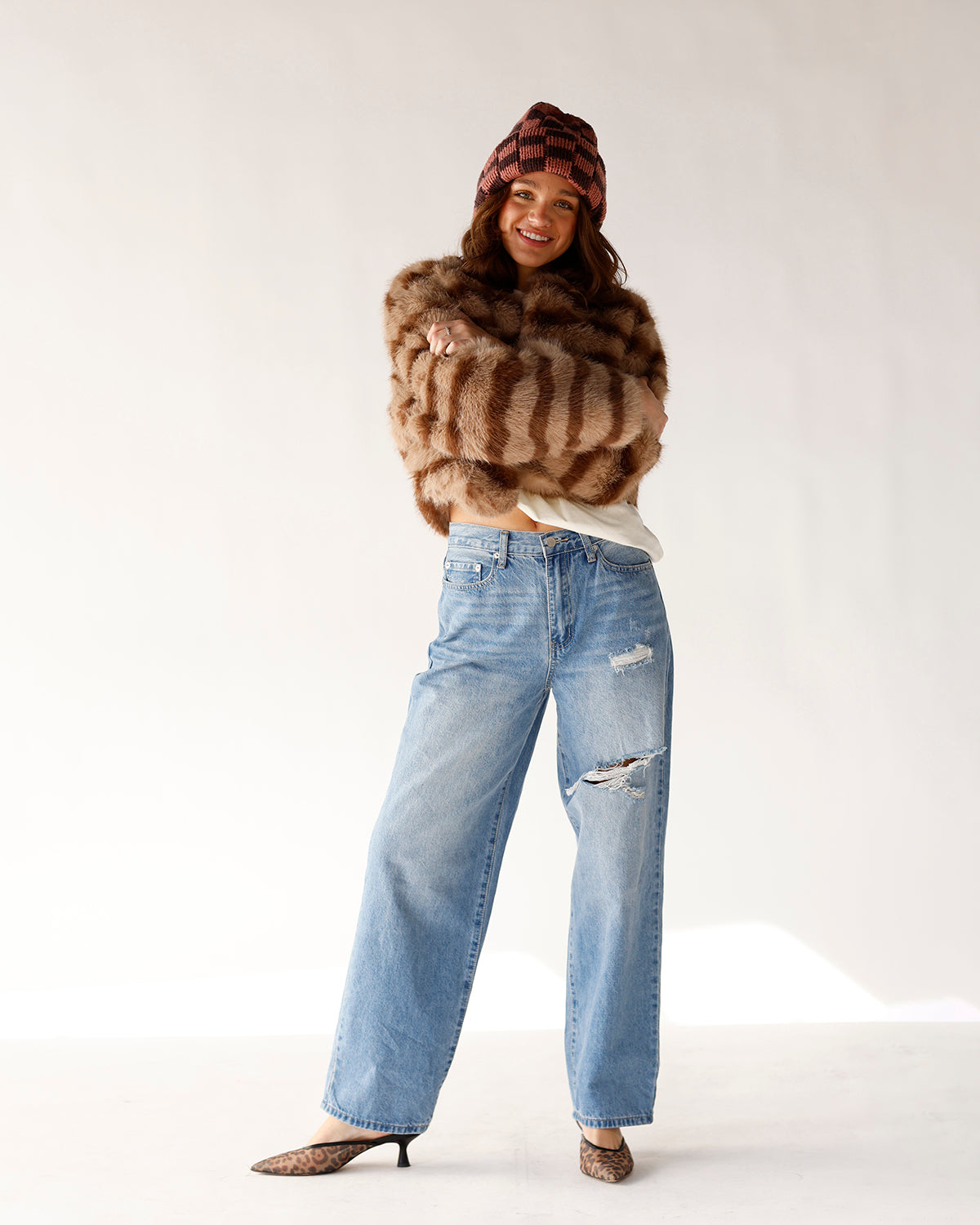 CATWALK READY FAUX FUR JACKET