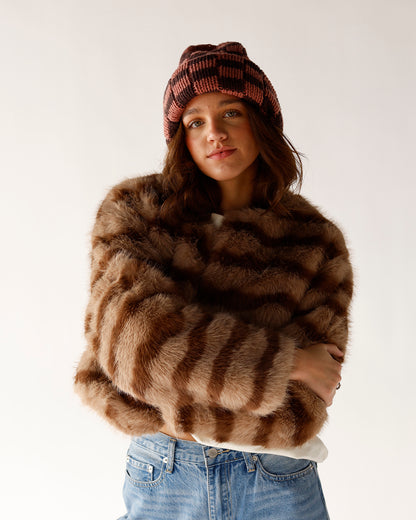 CATWALK READY FAUX FUR JACKET