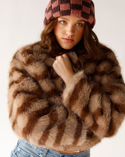 CATWALK READY FAUX FUR JACKET