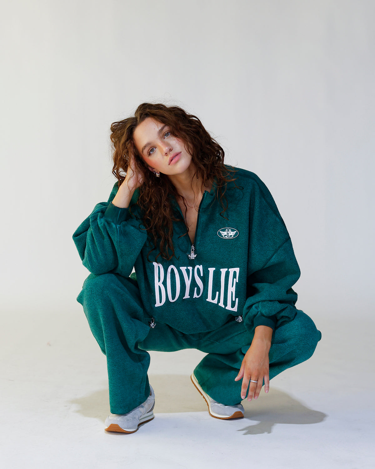 BOYS LIE GREEN ENVY A1 CREWNECK