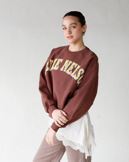 DAYDREAMER WILLIE NELSON IN AUSTIN OVERSIZED CREW SWEATSHIRT