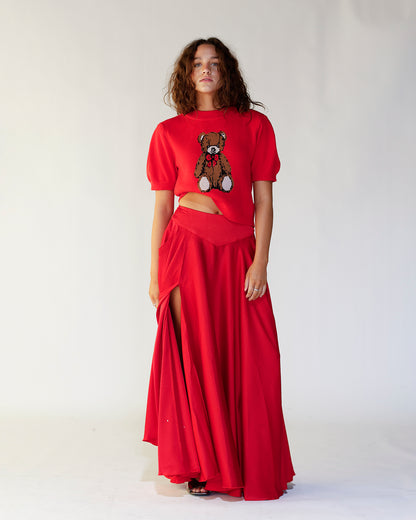 FREE PEOPLE CHILCO MAXI SKIRT X SALSA