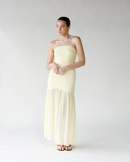 BUTTERCUP BREEZE STRAPLESS MAXI DRESS