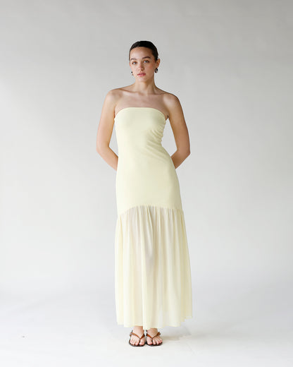 BUTTERCUP BREEZE STRAPLESS MAXI DRESS